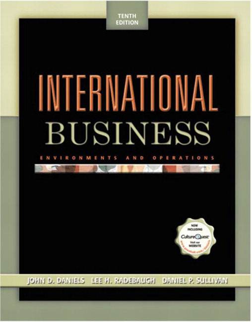 International Business : Environments and Operations: International Edition ISBN 9780131217263
