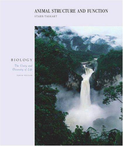 Animal Structure and Function 10th Edition ISBN 9780534397487