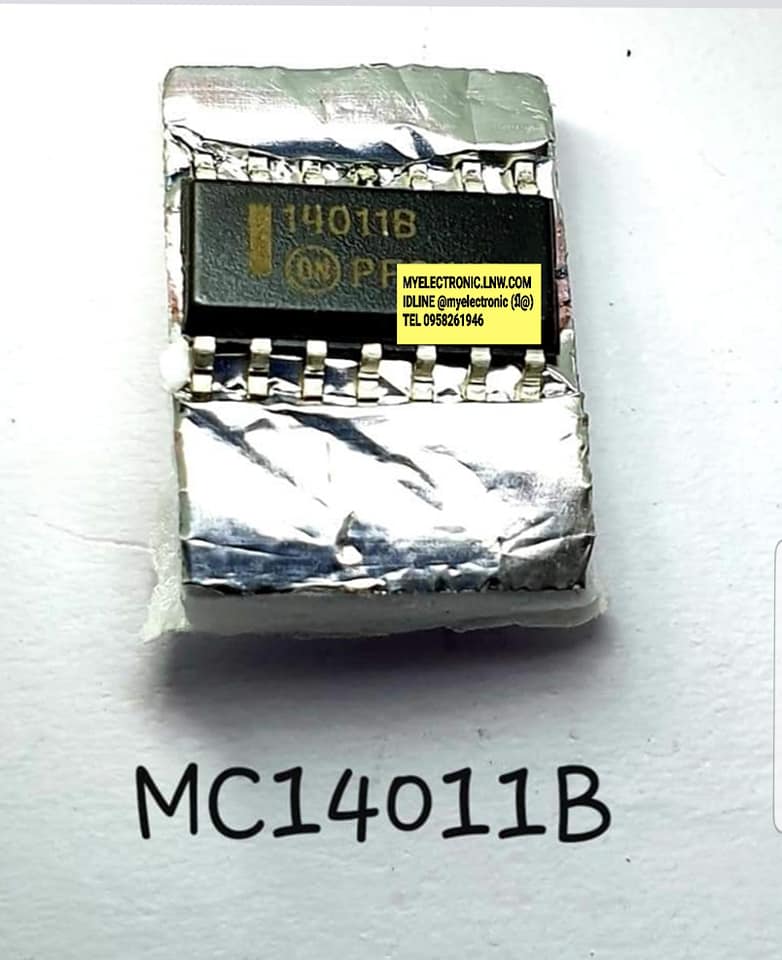 ขาย MC14011B ไอซี IC ยี่ห้อON-SEMI ตัวถังSMD14ขา SOP-14 ราคา ตัวละ บาท