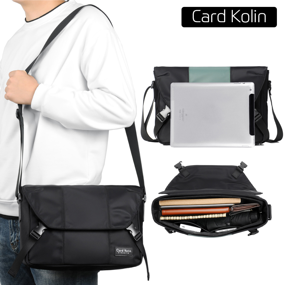 กระเป๋าสะพายข้าง Crossbody Bags กระเป๋าผู้ชาย กระเป๋าใส่ไปทำงาน ของแท้ 100% ใส่ iPad ได้ A053
