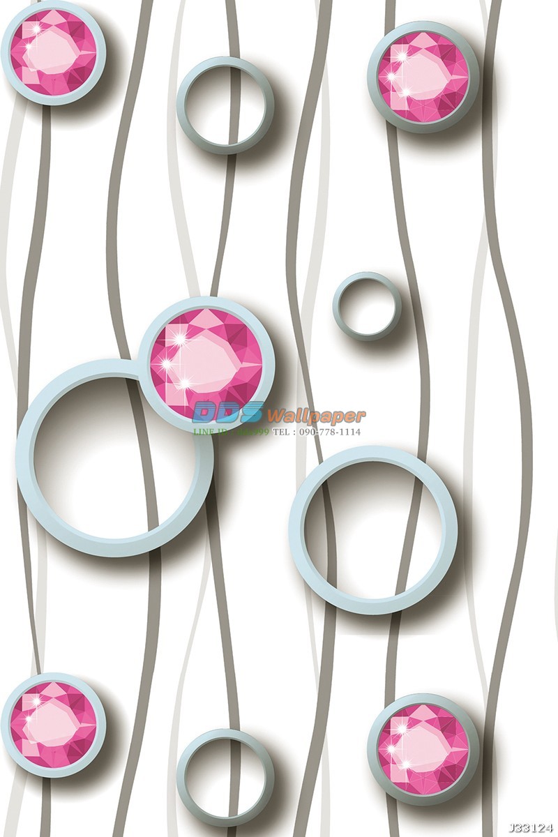 JLOT12-47 ลายโมบายเพชร สีขาว