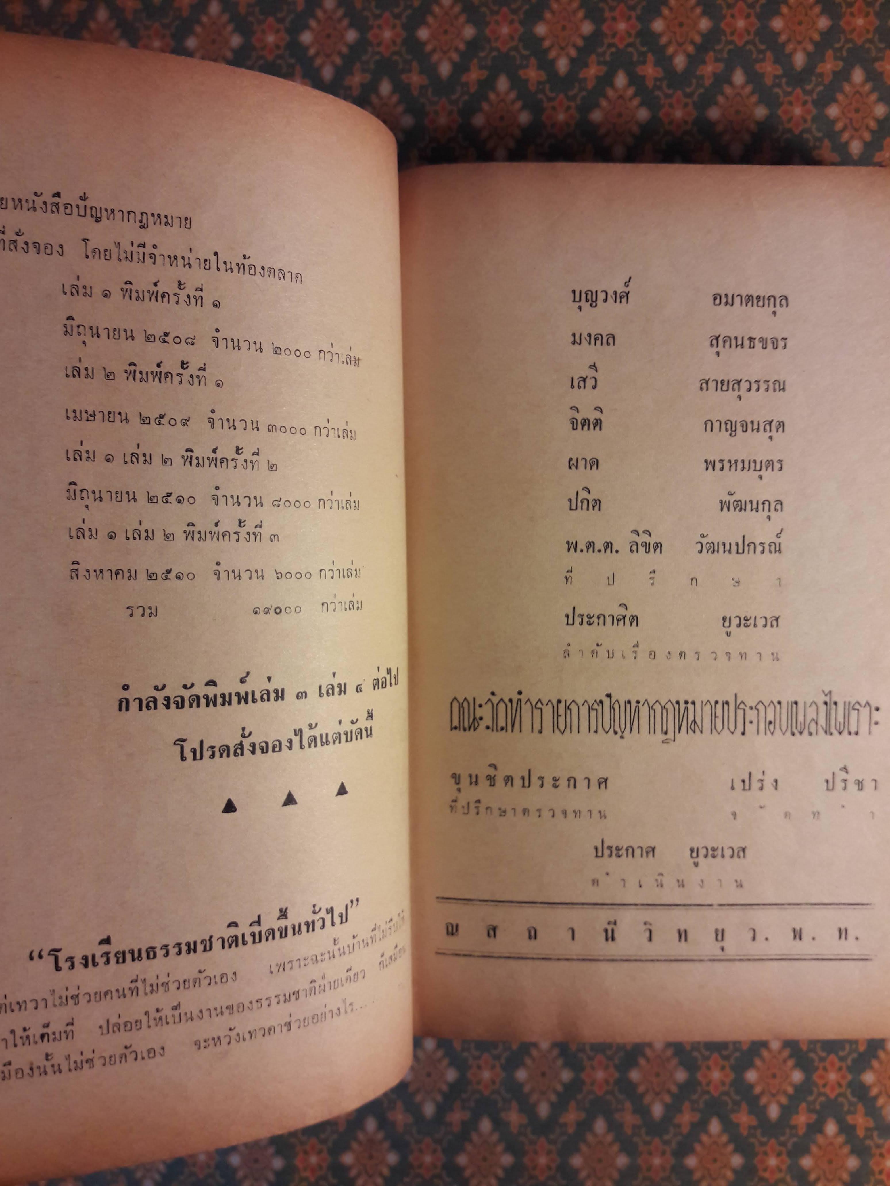 ปัญหากฎหมาย เล่ม 1-4