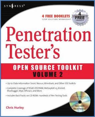Penetration Tester's Open Source Toolkit ISBN 9781597492133