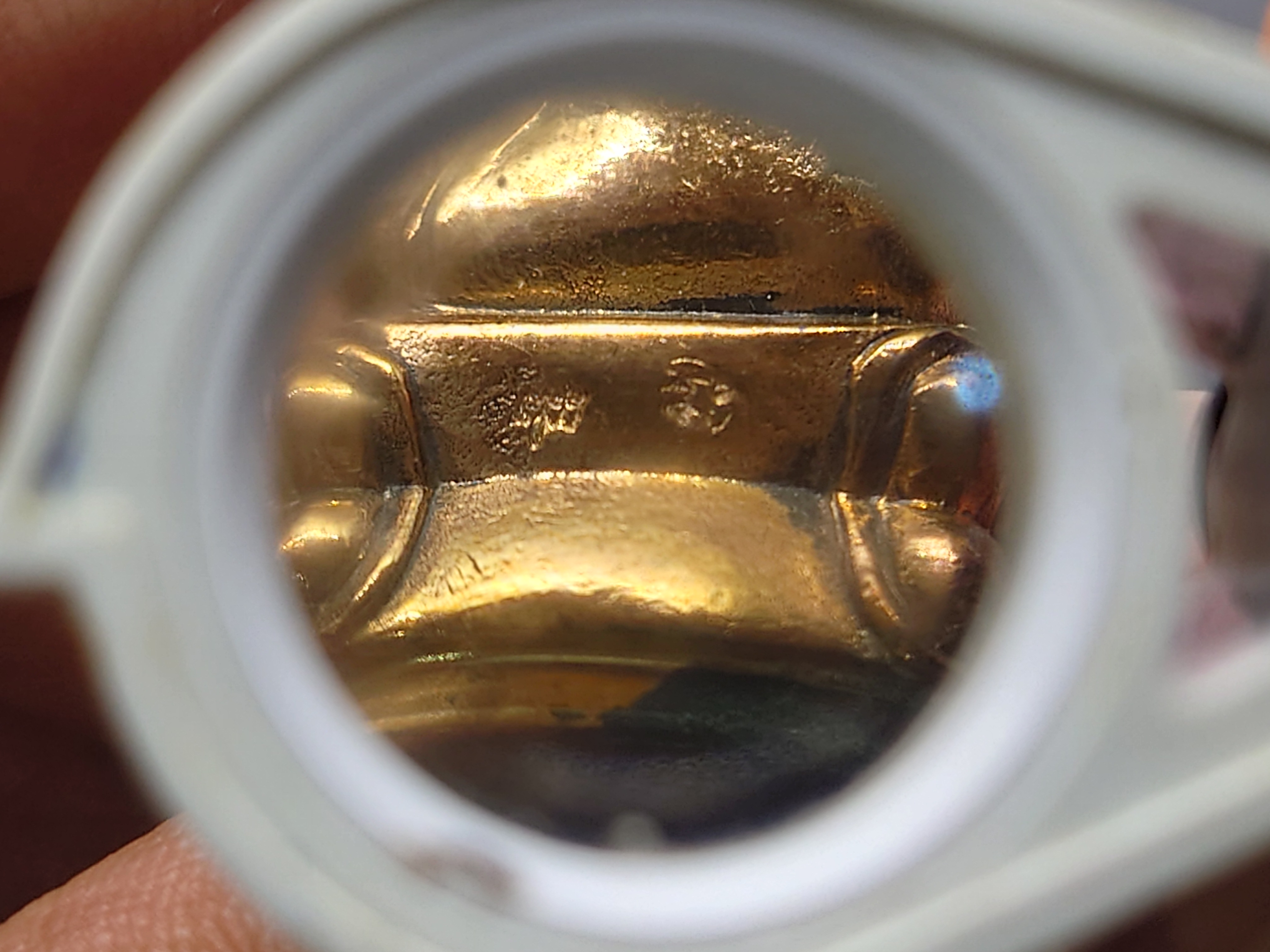 พระกริ่งญาณวเรศ (กริ่งปวเรศน้อย) ฐานบรรจุพระเกศาและจีวร เนื้อนวโลหะ พิม์ใหญ่ สมเด็จพระญาณสังวรฯ ทรงเจริญพรรษา 100 ปี วัดบวรนิเวศวิหาร ปี2556 พร้อมกล่องเดิม