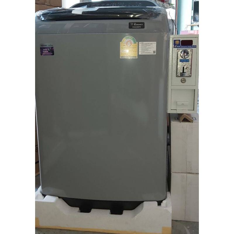 Samsung เครื่องซักผ้าฝาบน รุ่น WA14T6260W พร้อม Wobble Technology ติดตั้งกล่องหยอดเหรียญ ขนาด 14 Kg.ราคาพิเศษสุดๆ