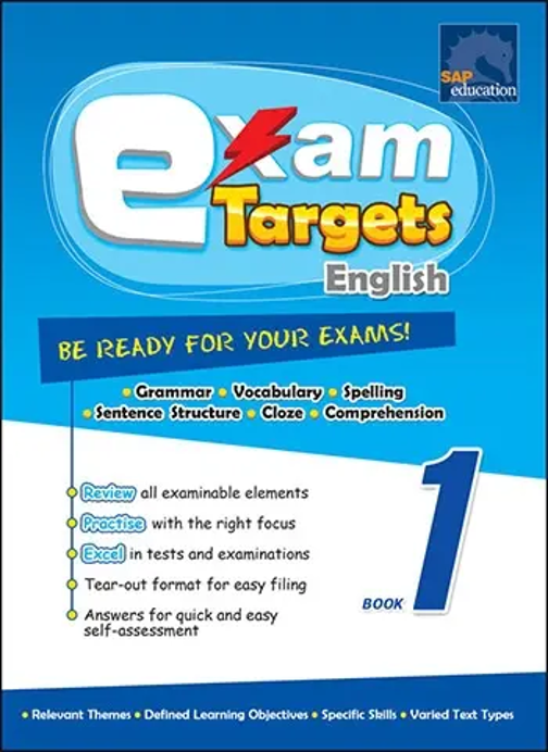 แบบฝึกหัดภาษาอังกฤษ ป. 1 : Exam Targets English Book 1
