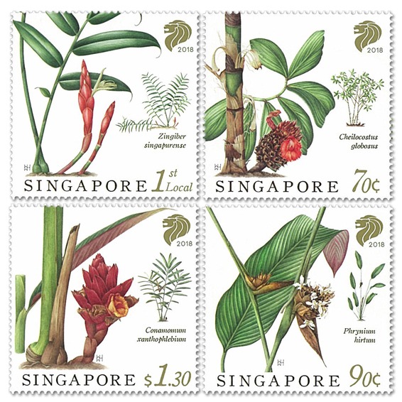 Singapore Stamp, 2018 Singapore Native Gingers