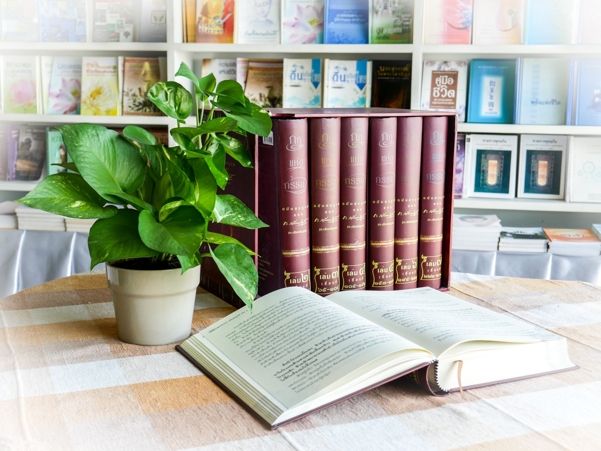 หนังสือชุด กฏแห่งกรรม ฉบับสมบูรณ์ 7 เล่มจบ ของ ท.เลียงพิบูลย์ (ไม่มีกล่อง)