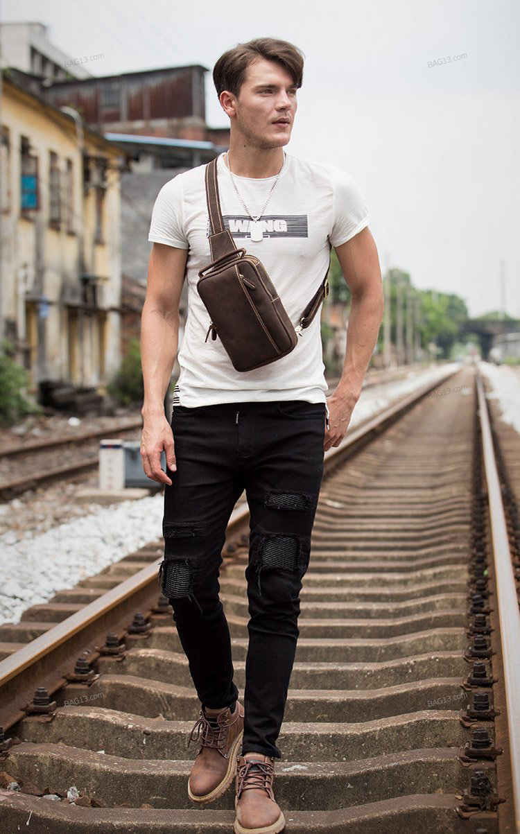 กระเป๋าคาดอกผู้ชาย กระเป๋าสะพายข้างผู้ชาย กระเป๋าผู้ชาย [CODE : B034]