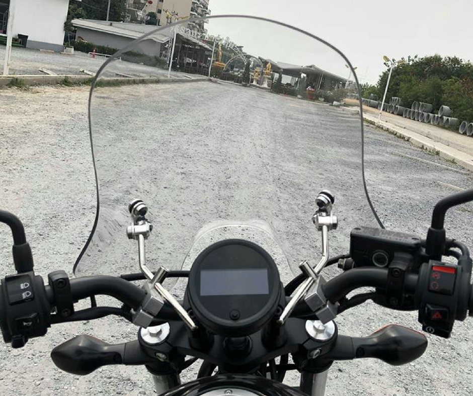 ชิวหน้า ไฟกลม ทรงสูง 47 ซม. สีใส