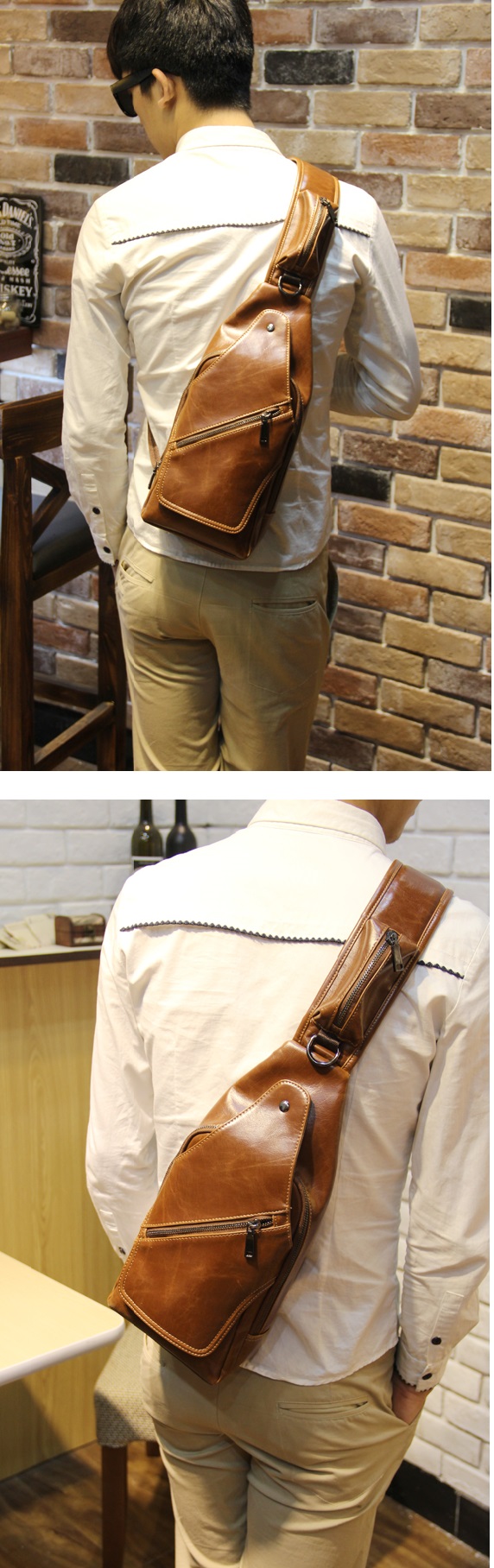 กระเป๋าคาดอกผู้ชาย รหัส B004