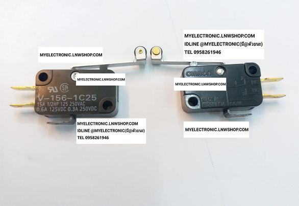 ขาย V-156-1C25 ไมโครสวิทช์ , ลิมิตสวิทช์ , ยี่ห้อ OMRON V156-1C25 , V1561C25 ของแท้ ราคาตัวละ บาท