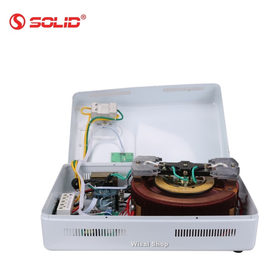 SOLID เครื่องปรับแรงดันไฟฟ้าอัตโนมัติ แบบติดผนัง Wall Type Automatic Voltage Stabilizer / Regulator 220 VAC ขนาด 3KVA / 5KVA / 15KVA รุ่น TSD-3KVA / TSD-5KVA/ TSD-15KVA