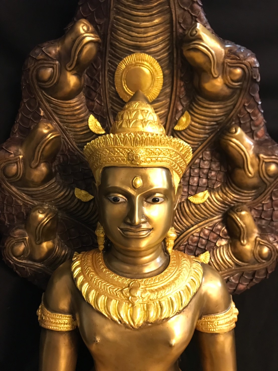 พระพุทธรูป พระนาคปรก ปรกศรีวิชัย หน้าตัก 16 นิ้ว