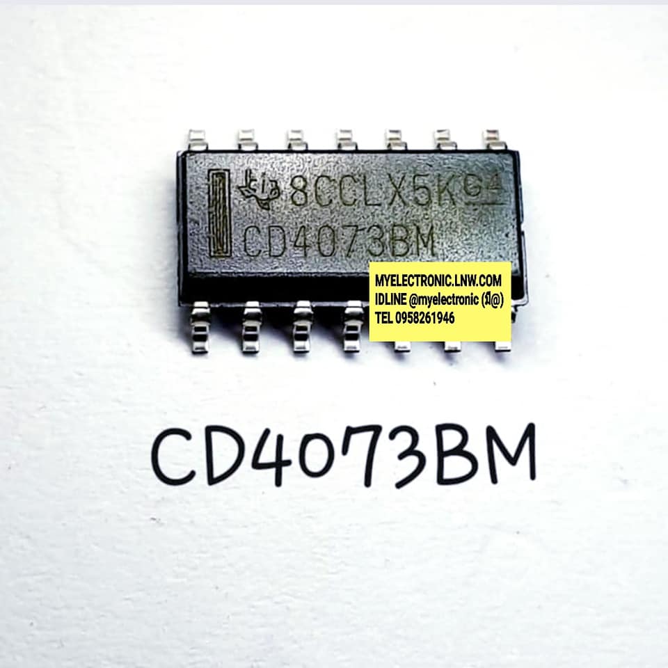 ICCD4073BMยี่ห้อTEXASตัวถังSMD14ขาราคาตัวละ