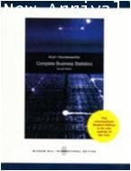 Complete Business Statistics with Student CD ISBN: 9780071270427