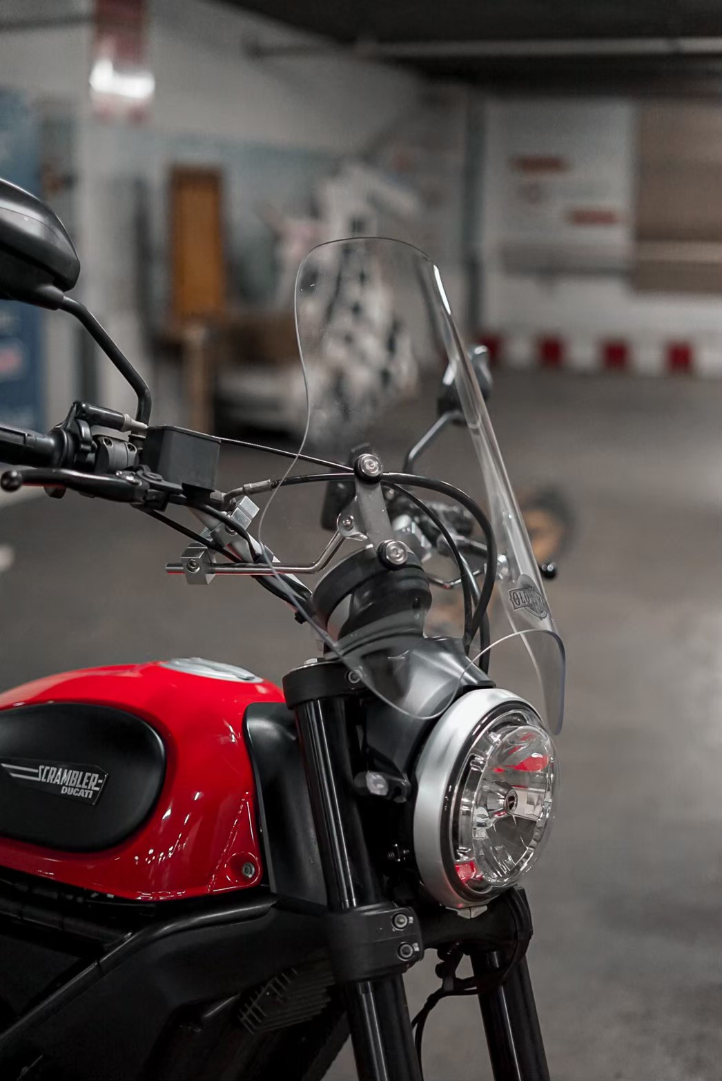 ชิวหน้า ไฟกลม ทรงสูง 47 ซม. สีใส