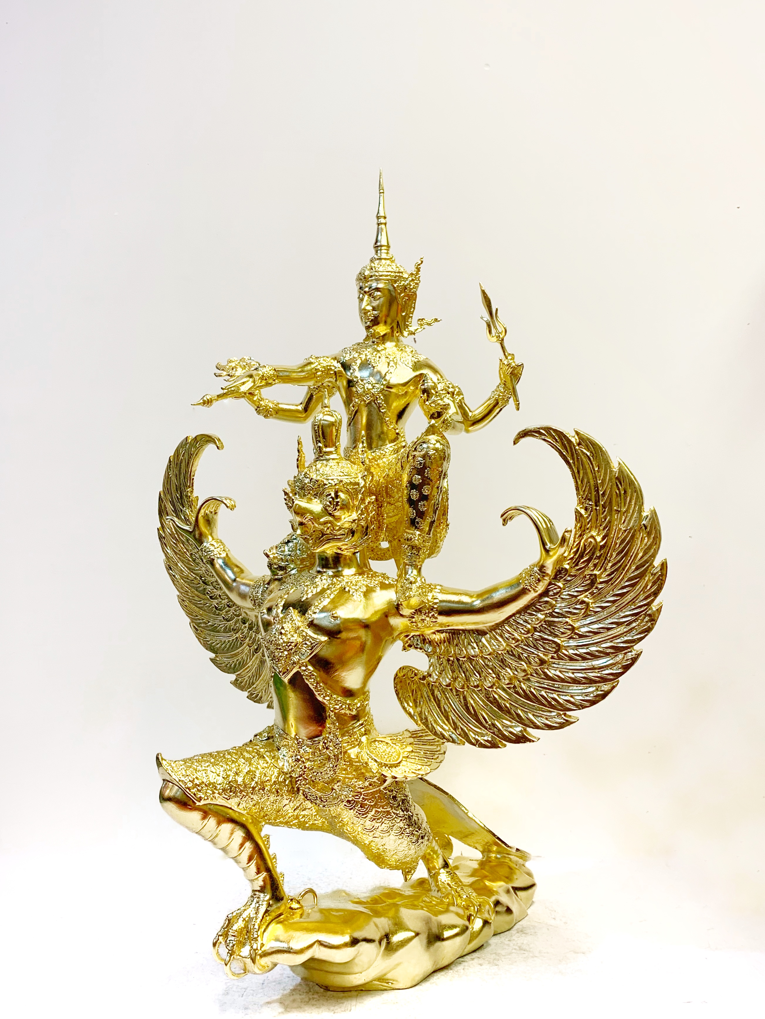 รูปหล่อ พระนารายณ์ทรงครุฑ หน้าตัก 9 นิ้ว