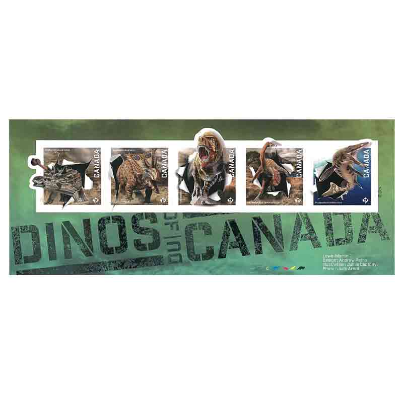 Canada Stamp, 2015 Dinos of Canada S/S