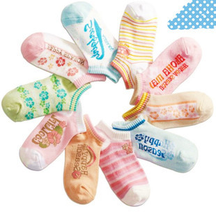 MUISUNGSHOP สินค้าโล๊ะสต๊อก ค้างโกดัง หลุด QC ถุงเท้าเด็กทรง boat sock คละลายถูกที่สุด เลือกลายไม่ได้ ขายส่ง