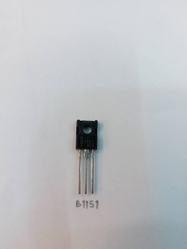 ขาย 2SB1151 ทรานซิสเตอร์ 2S B1151 ตัวถังTO-126 มี3ขา ยี่ห้อ KEC TRANSISTER ยี่ห้อ K ราคา ตัวละ . . . . หน่วย บาท