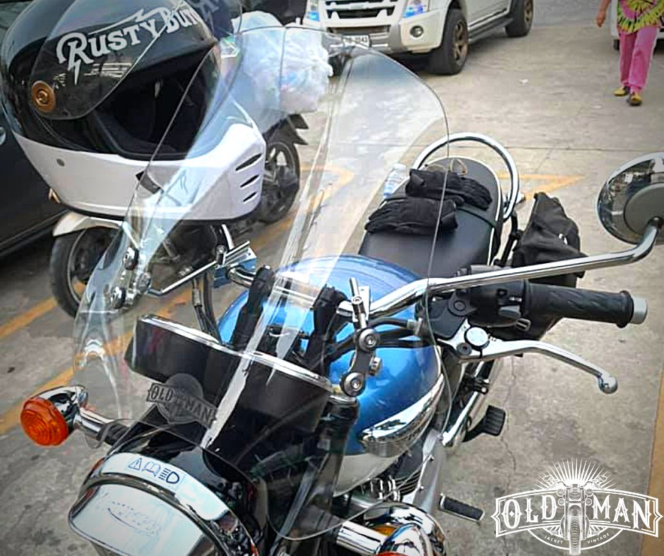 ชิวหน้า ไฟกลม ทรงสูง 47 ซม. สีใส