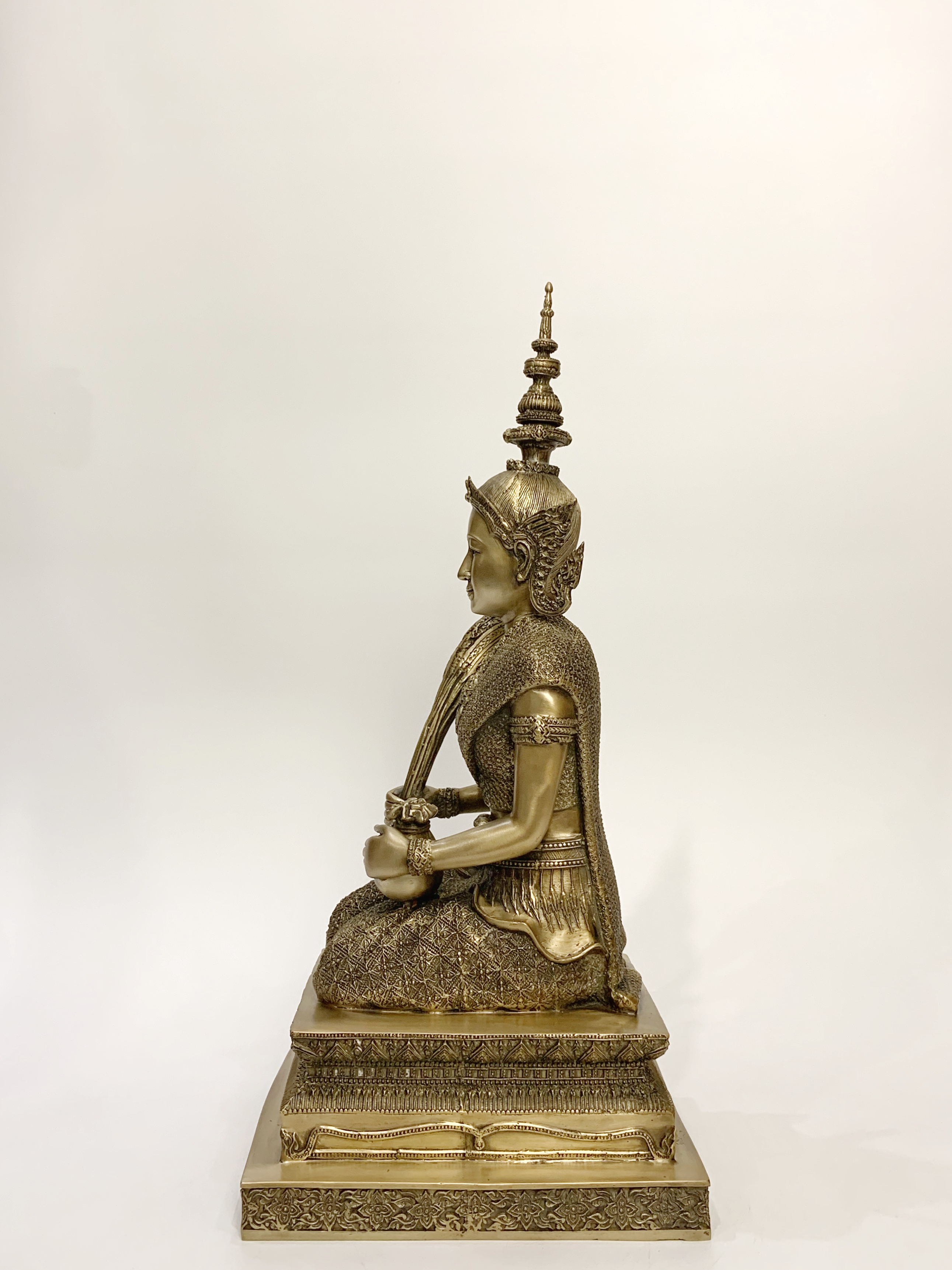 รูปหล่อ พระแม่โพสพ หน้าตัก 9" วัดพิกุลทอง จ.สิงห์บุรี ปี พ.ศ.2539