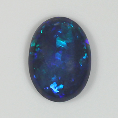 **ขายแล้ว**แบล็คโอปอล (Black Opal) จากออสเตรเลีย 3.37 กะรัต พลอยดิบ มีใบเซอร์ GIT