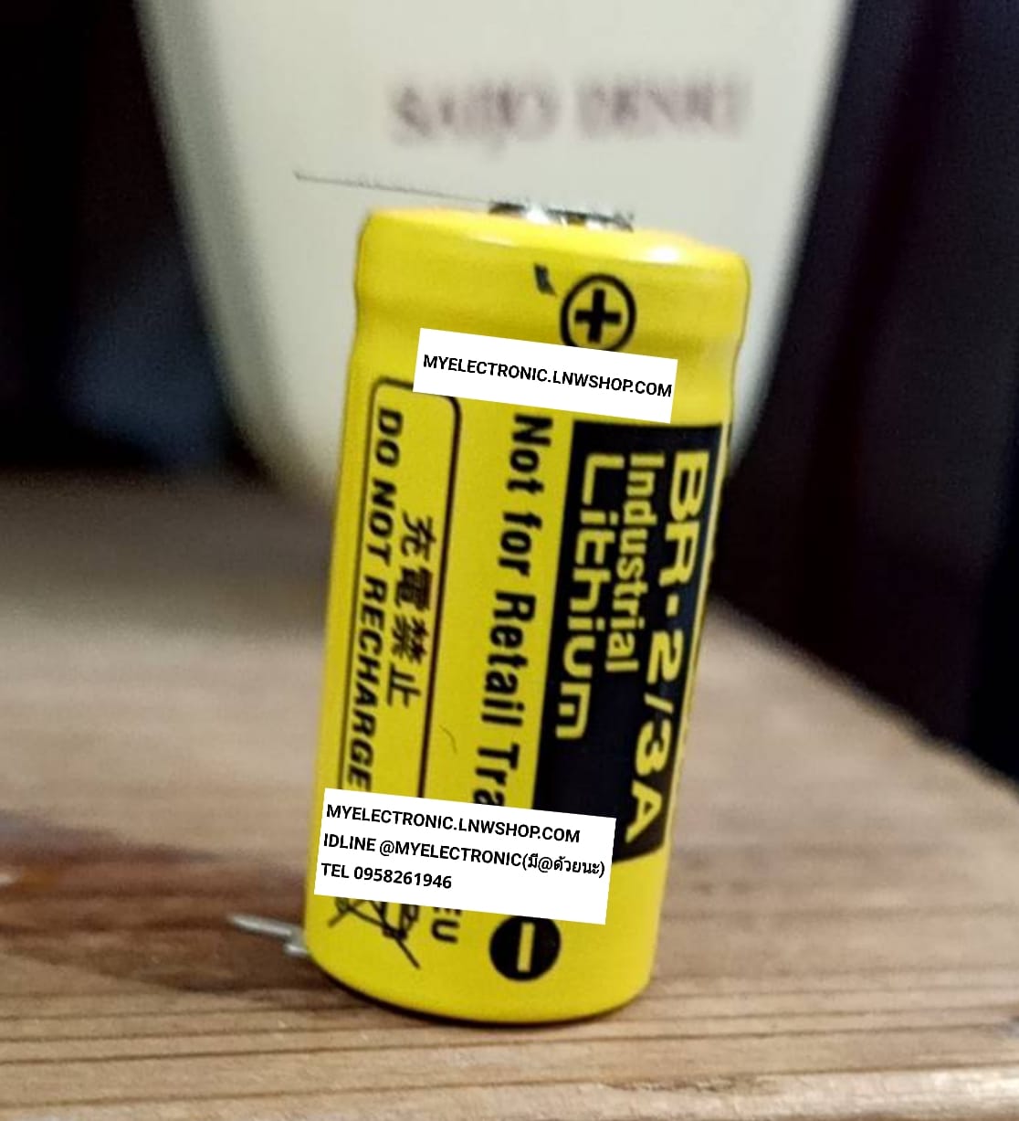 ขาย แบตเตอรี่ BR-2/3A , BR2/3A , BATTERRY LITHIUM PANASONIC ถ่าน ลิเทียม ยี่ห้อ พานาโซนิค BR2/3A ราคา ตัวละ . บาท