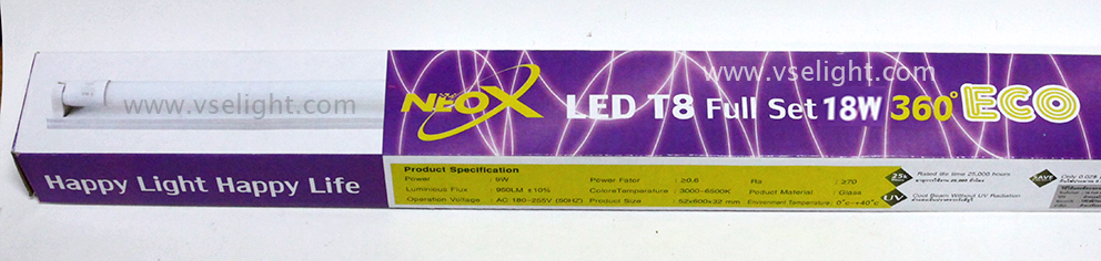 ชุดรางไฟ LED NEOX รุ่น ECO T8 Full set