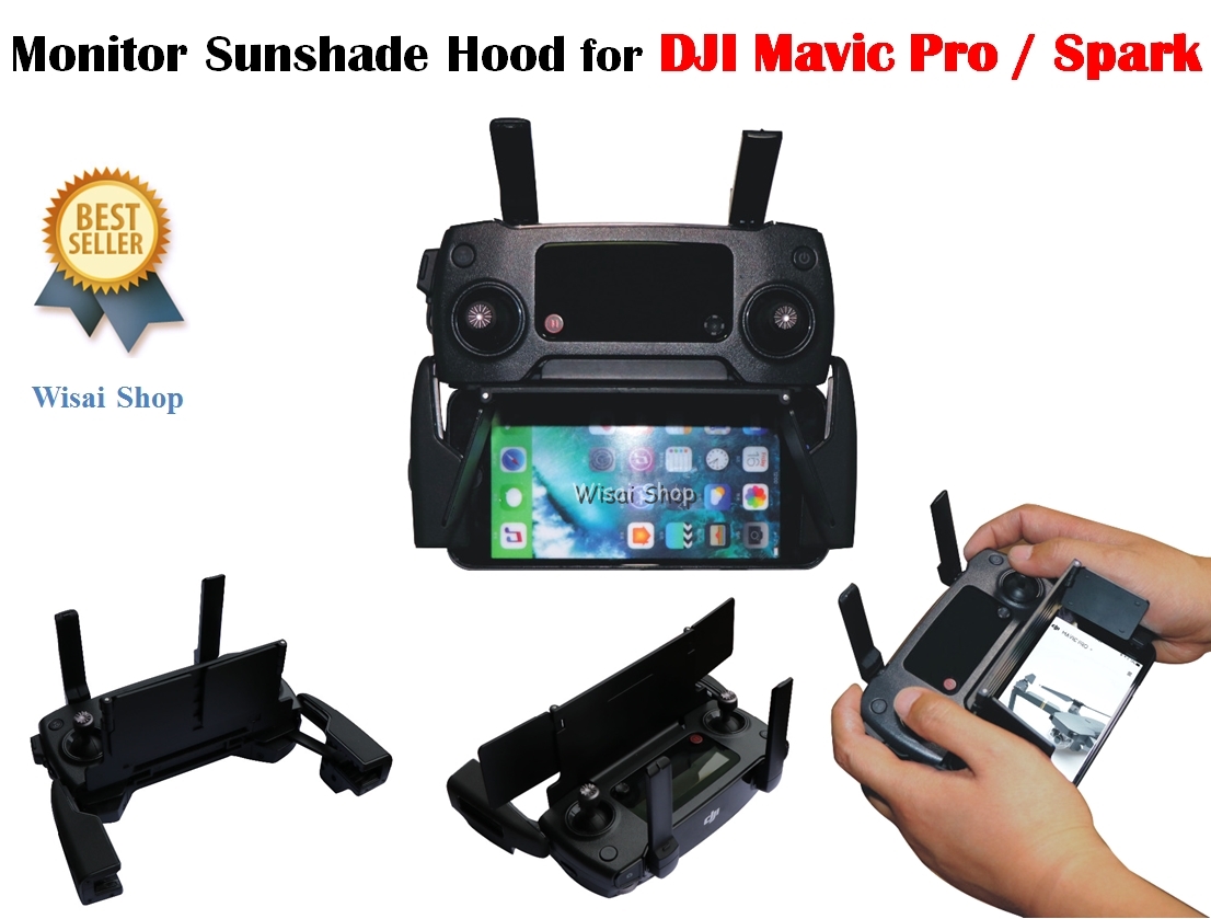 Hood บังแดดมอนิเตอร์ สำหรับ DJI Mavic Pro/Spark (Monitor Sunshade Hood for DJI Mavic Pro / DJI Spark)