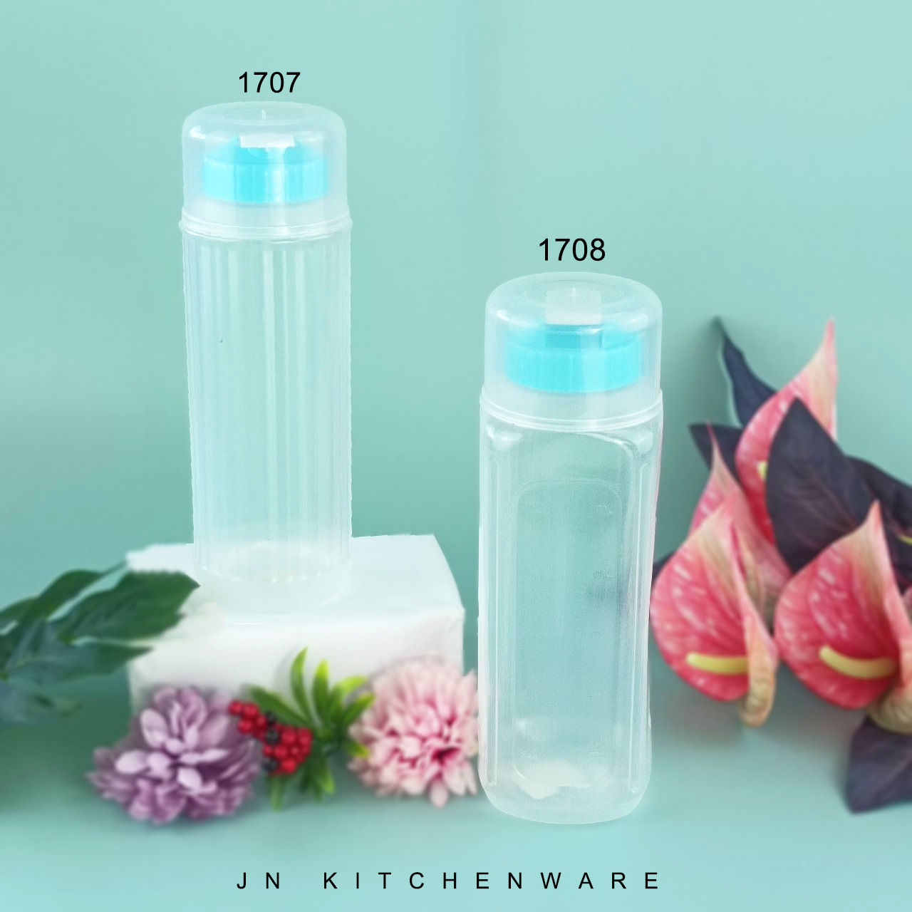 ขวดน้ำพลาสติก คละสี ( แพ็คคู่ )