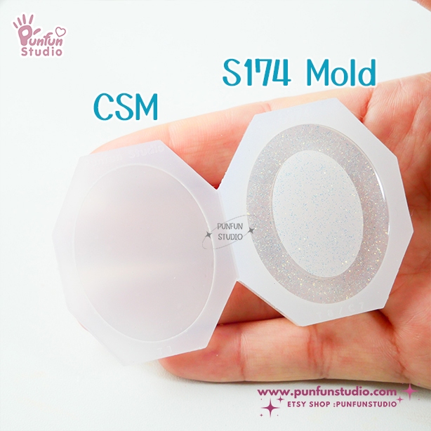 แม่พิมพ์ S174 Oval Shaker Mold + CSM in the same mold