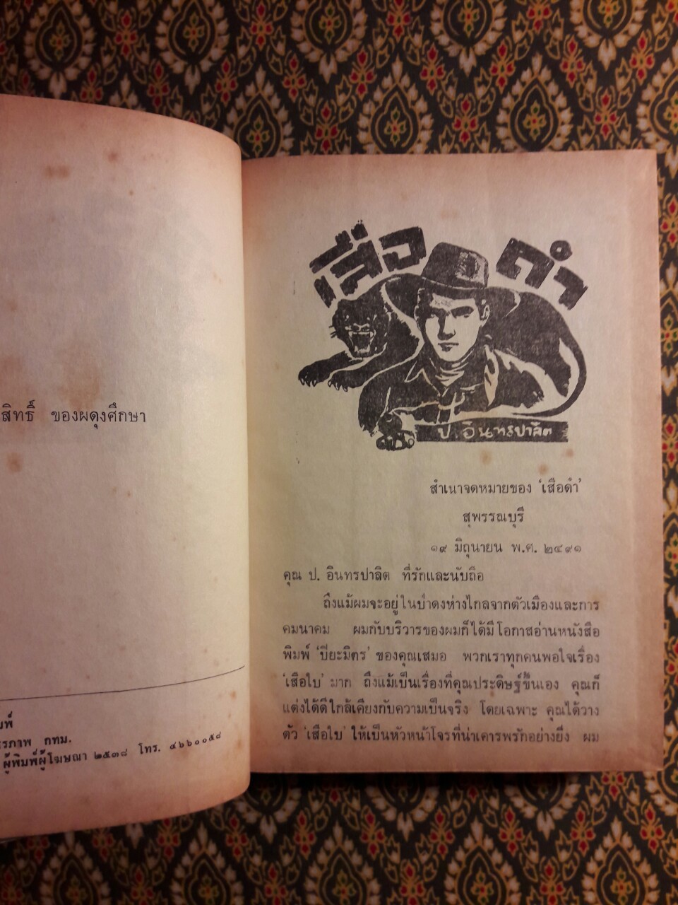 เสือดำ (เล่ม 1)