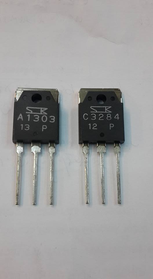 2SC3284+2SA1303ขายเป็นคู่ตัวถังTO-247ยี้ห้อSANKENทรานซิสเตอร์ขยายเสียง