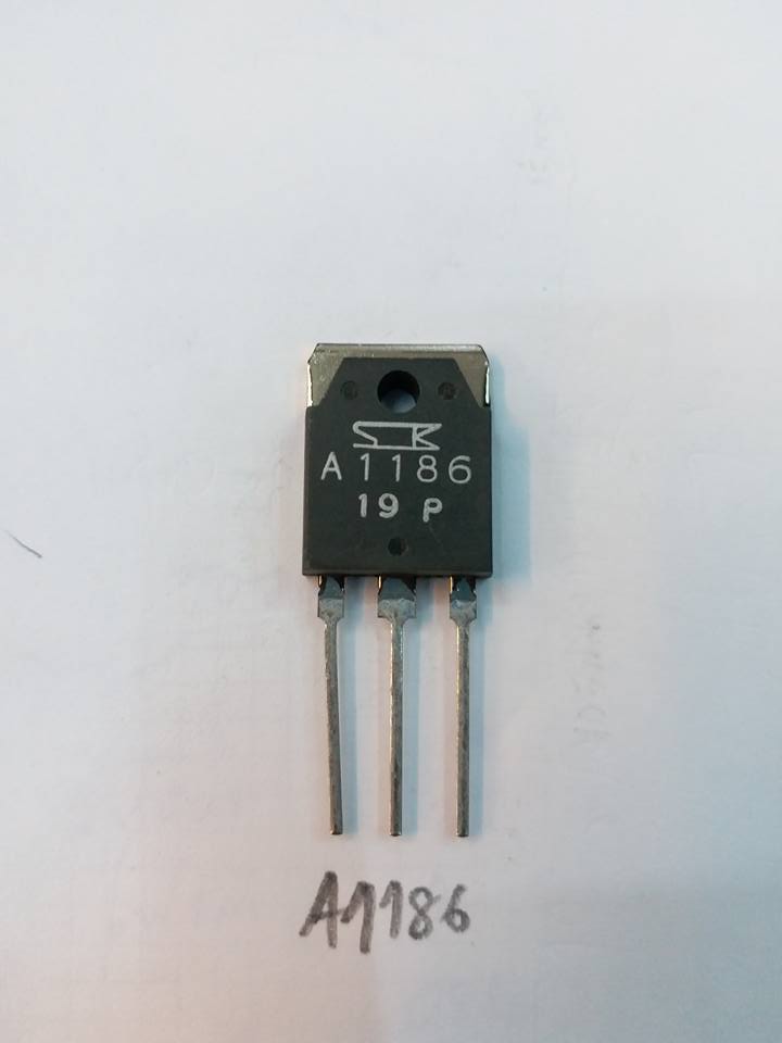 2SA1186ขายเป็นคู่ตัวถังTO-247/TO-3Pยี้ห้อSANKENของแท้ทรานซิสเตอร์ขยายเสียงราคาตัวล่ะ