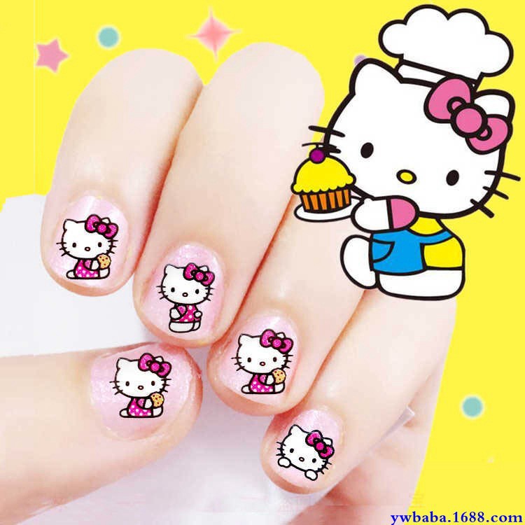 MUISUNGSHOP คละแบบ สติ๊กเกอร์ติดเล็บ ลายการ์ตูน