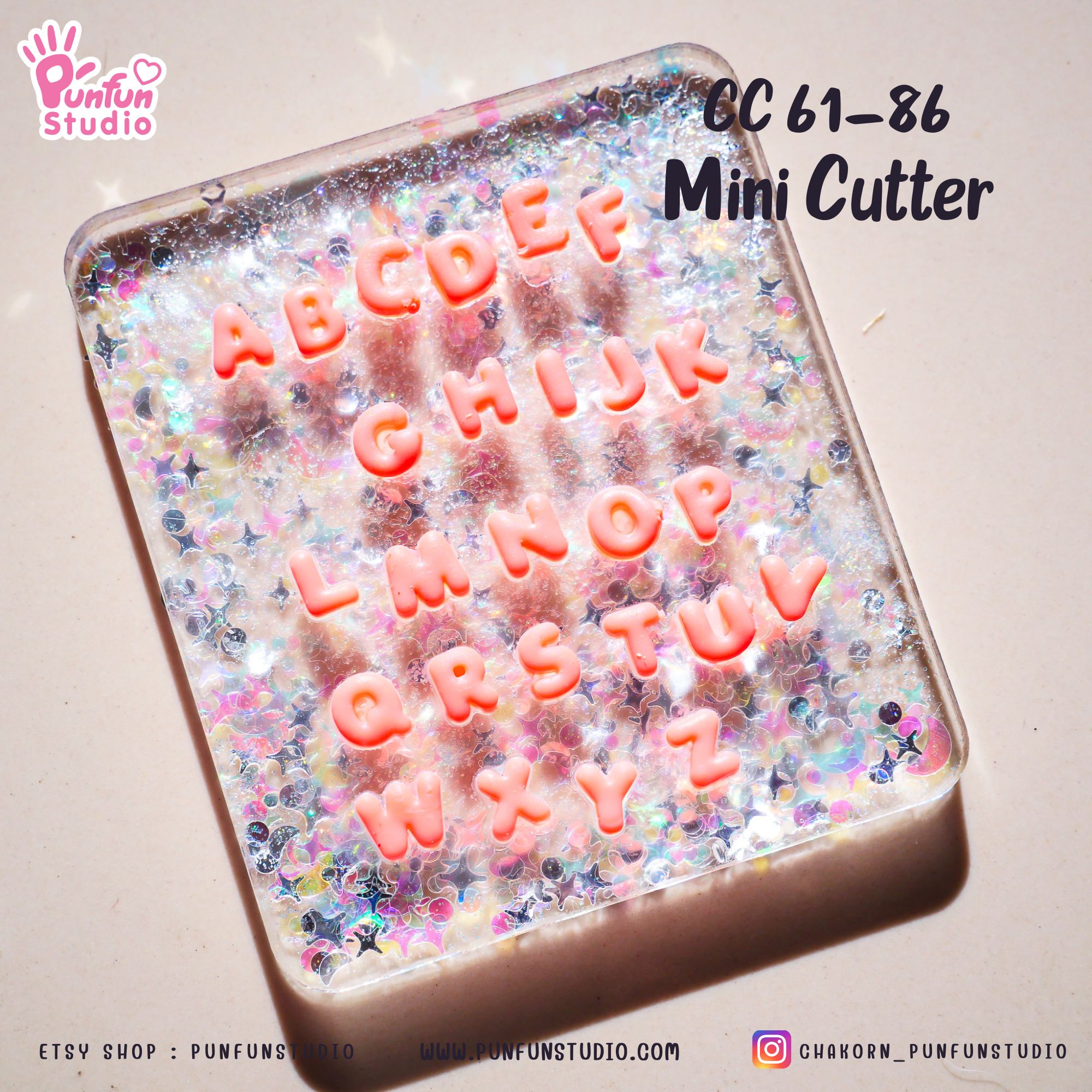 ตัวกดคุกกี้ กดดินปั้น CC 61-86 A-Z Mini Cookie and Clay Cutter Set