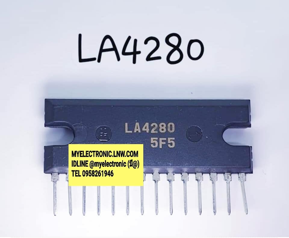 ขาย LA4280 ยี่ห้อ SANYO ตัวถัง SIL14ขา ไอซี ซันโย ราคา ตัวละ . . . . หน่วย บาท