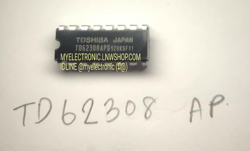 TD62308APตัวถังDIP16ขายี่ห้อTOSHIBAราคาตัวล่ะ
