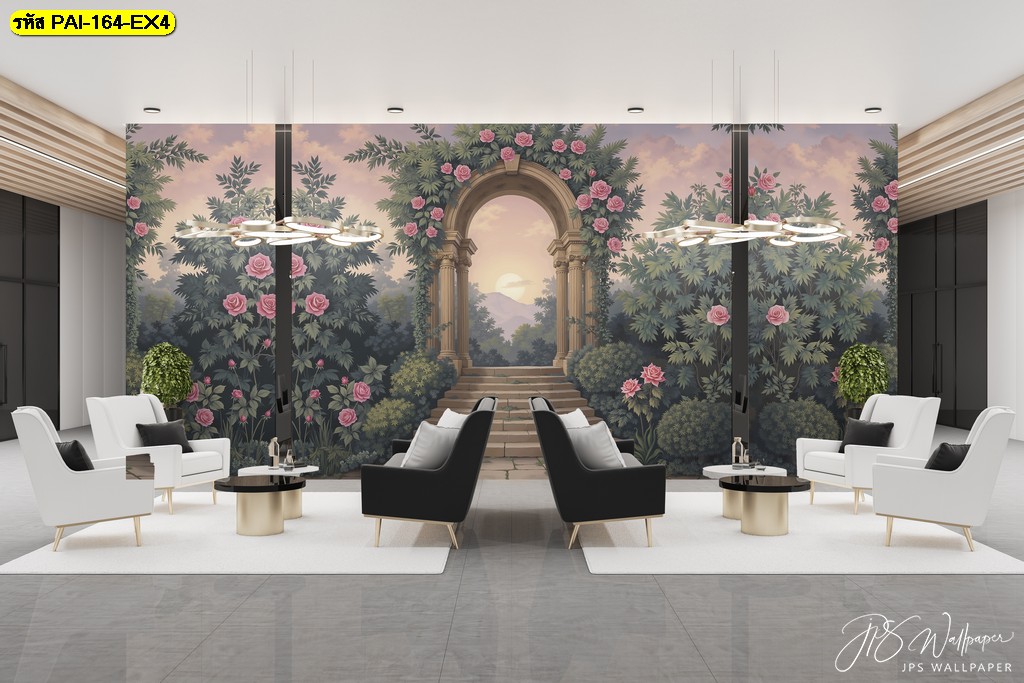 ผนังร้านอาหารเปลี่ยนทันใจ ด้วยวอลเปเปอร์สไตล์ยุโรป