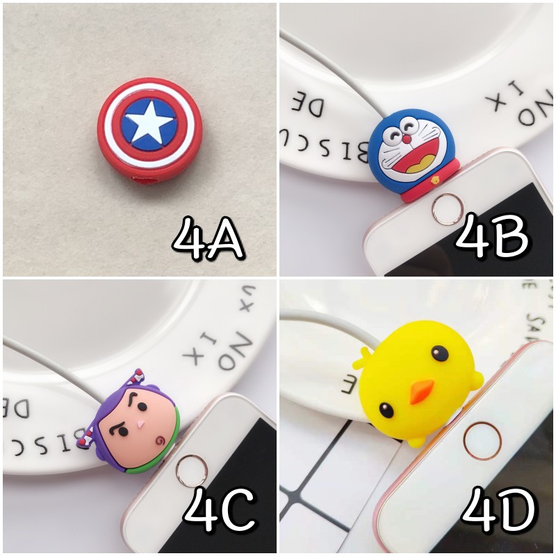 MUISUNGSHOP Cable bite ถนอมสายชาร์จ ที่ล๊อค ตัวล็อกกันสายชาร์จหัก เคเบิ้ลไบท์ สำหรับสายแบบกลม ขนาด 3 มม