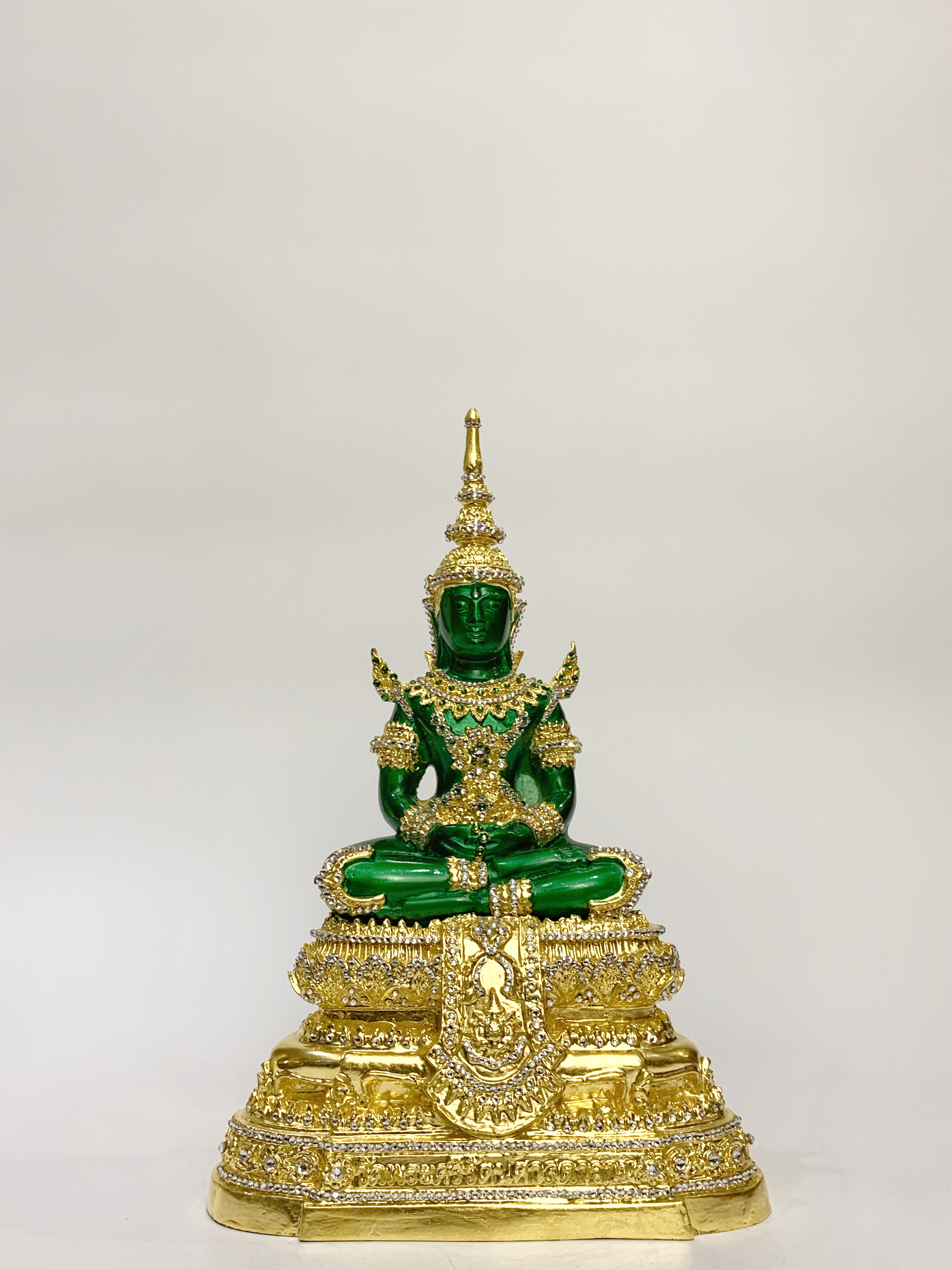 พระพุทธรูป พระแก้วมรกต ทรงเครื่องฤดูร้อน หน้าตัก 5 นิ้ว วัดพระศรีรัตนศาสดาราม ปี พ.ศ.2542