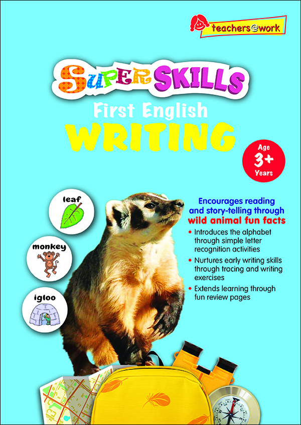 แบบฝึกหัดภาษาอังกฤษระดับอนุบาล Super Skills First English Writing (Age 3+ Years)