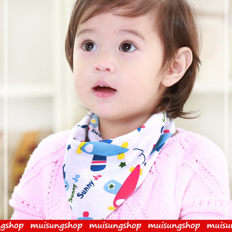 Muisungshop- 5 และ 10 ผืน Babybibs ผ้าซับน้ำลายเด็ก คละลาย