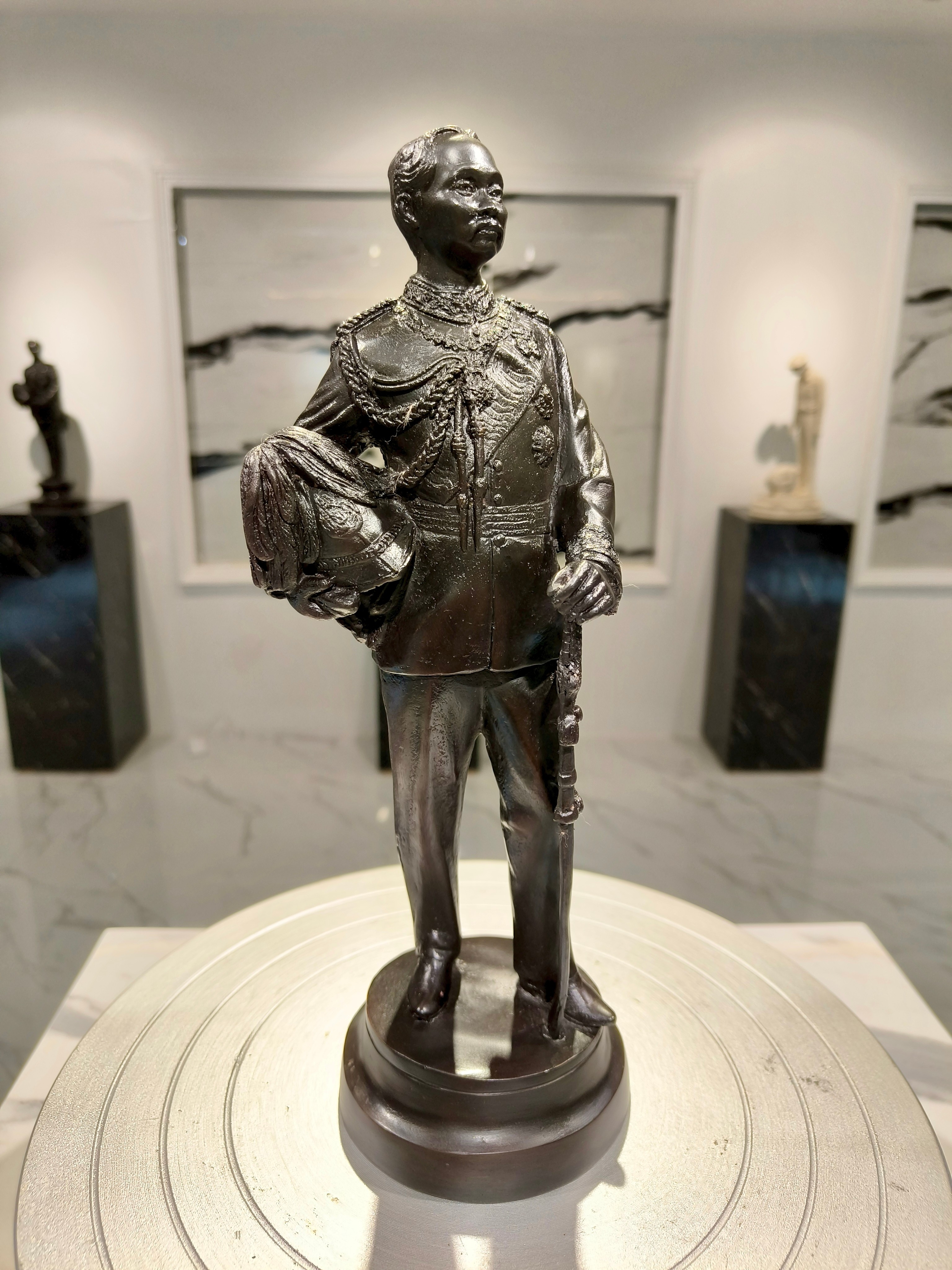 รูปหล่อ รัชกาลที่ 5 ร.5 หน้าตัก 5 นิ้ว วัดบางพระ ปี พ.ศ.2539