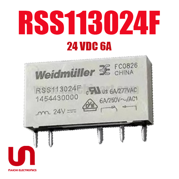 รีเลย์ RSS113024F , Weidmüller , 24 VDC 6A