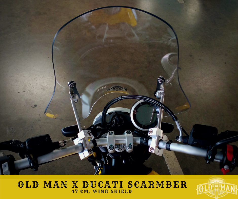 ชิวหน้า ไฟกลม ทรงสูง 47 ซม. สีใส