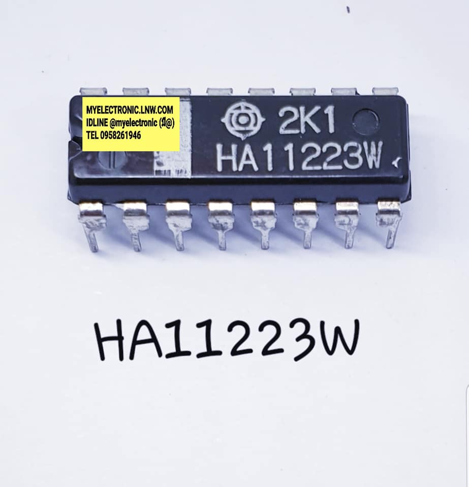 ขาย HA11223W ยี่ห้อ HITTACHI ตัวถังDIP16 ขา ไอซี IC HA11223 ราคา ตัวละ . บาท ของหมด