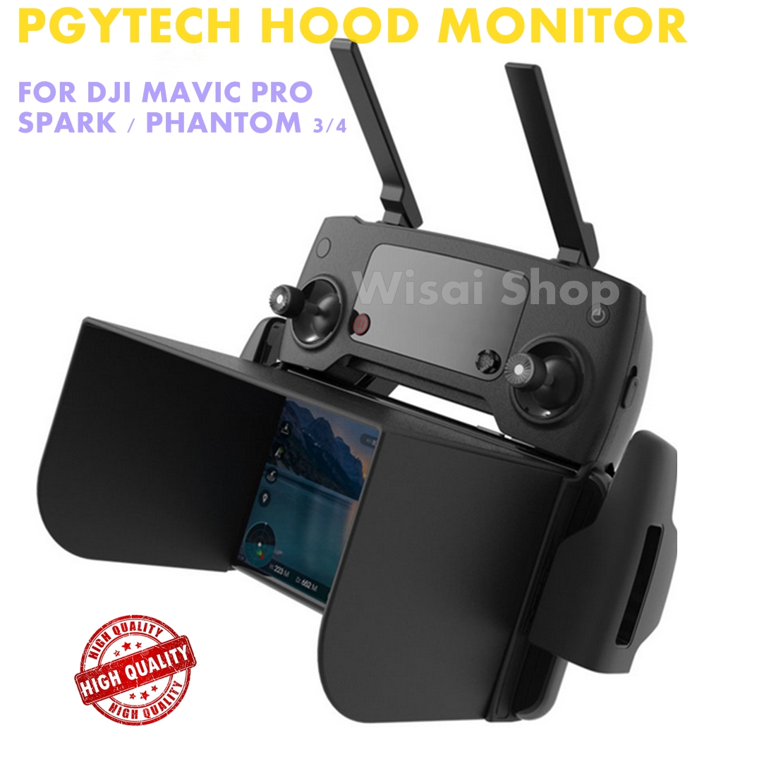 PGYTECH บังแดดมอนิเตอร์สำหรับ DJI Mavic Pro / DJI Spark / DJI Phantom 3&4 / DJI Osmo - L128